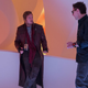 Writer/director James Gunn talks to Pratt in Ego’s ship on the set of Vol. 2.